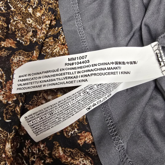 Moon River Floral Maxi Dress Ruffle Maxi Size L Boho Cottagecore Prairie Tiered - Picture 10 of 13